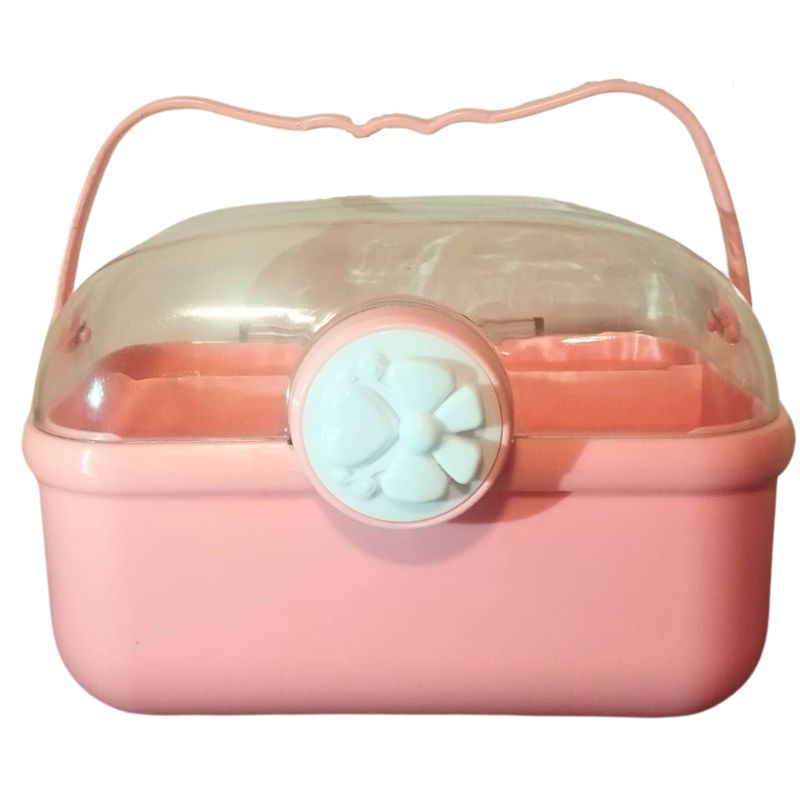 GENERICO - Caja Organizadora Mini Cosmetiquera Acrilico Kawai - Rosado