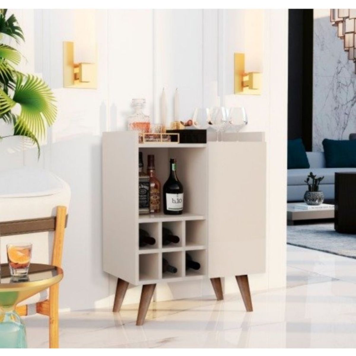 GENERICO - Bar Aurora Blanco Decoban Hogar