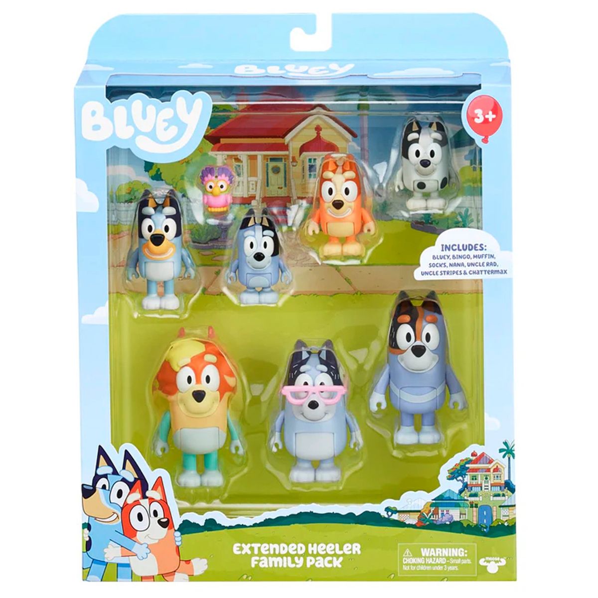 BLUEY - Bluey Pack x 8 figuras