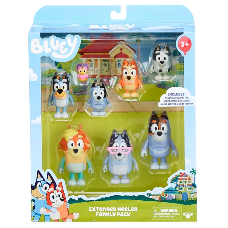 BLUEY - Bluey Pack x 8 figuras
