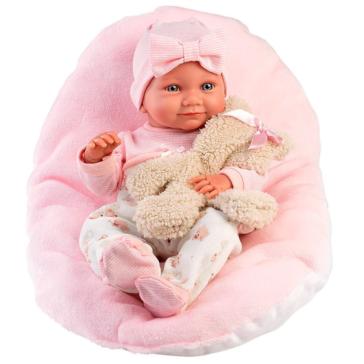 LLORENS - Muñeca Llorens Nica Recien nacida Cojin Rosa