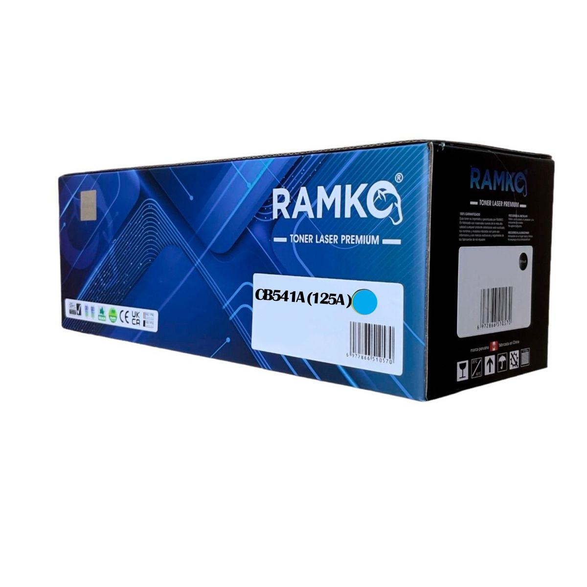 RAMKO - TONER COMPATIBLE HP 125A (CB541A) CYAN 1.400 PG