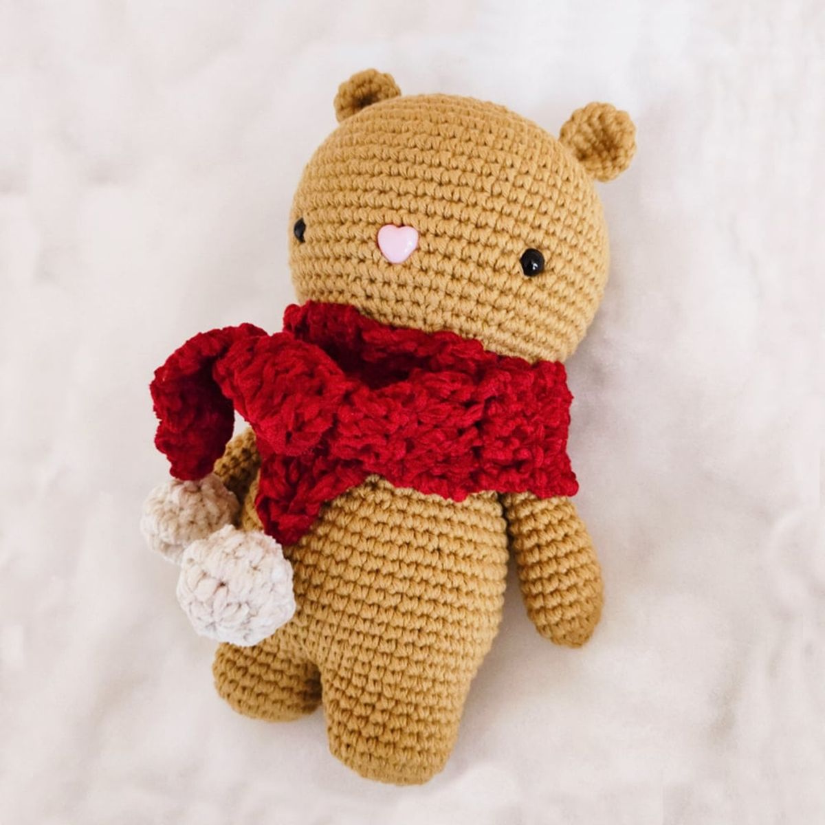 BE CRAFTY - Muñeco Peluche Juguete de Oso Tejido Algodón Hipoalergénico