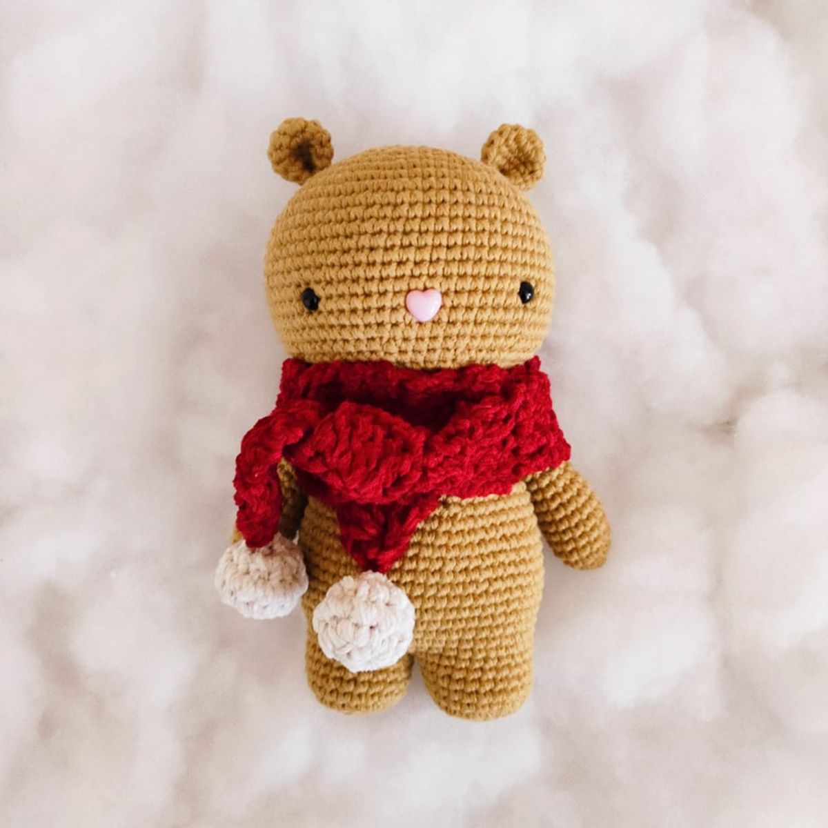 BE CRAFTY - Muñeco Peluche Juguete de Oso Tejido Algodón Hipoalergénico