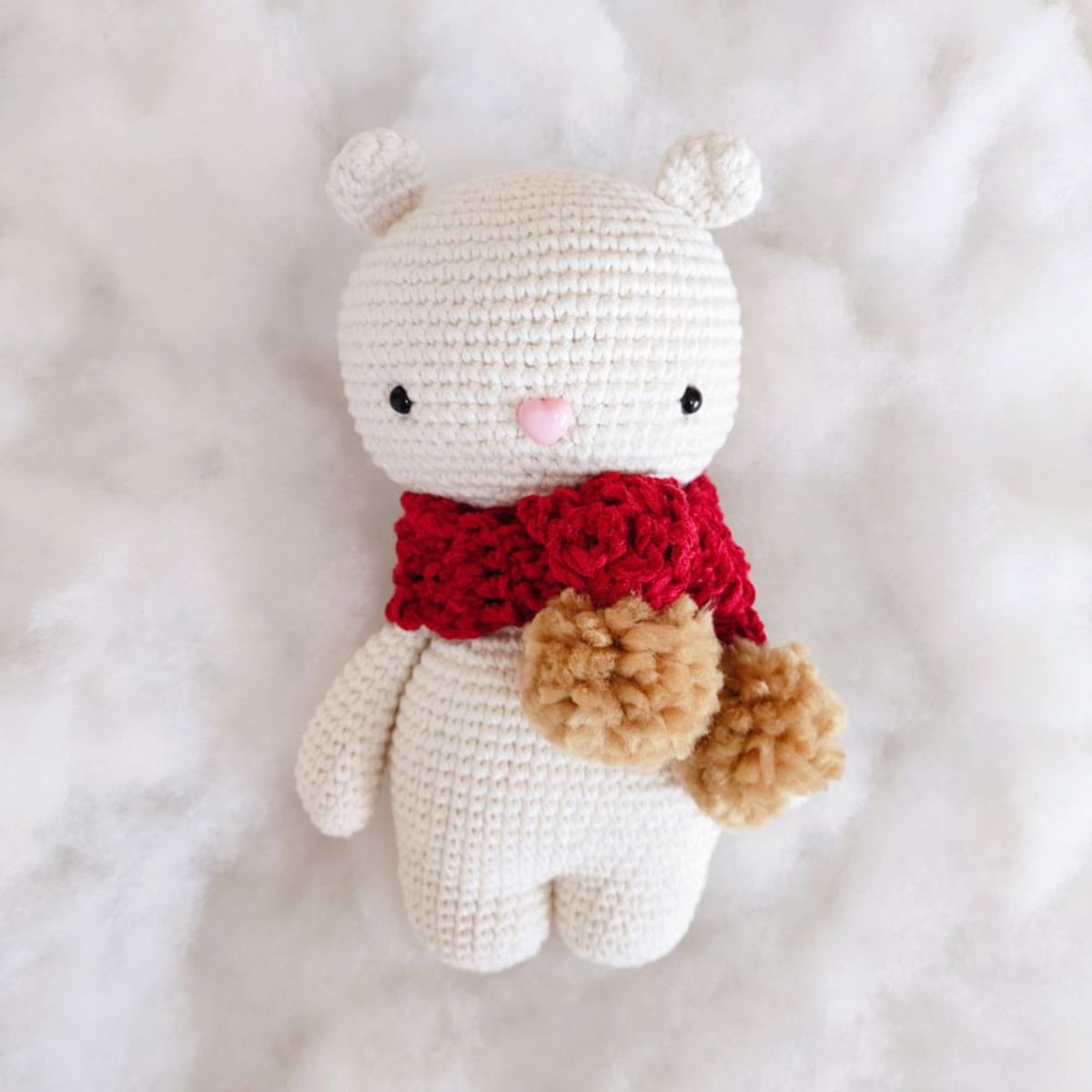 BE CRAFTY - Muñeco Peluche Juguete de Oso Tejido Algodón Hipoalergénico
