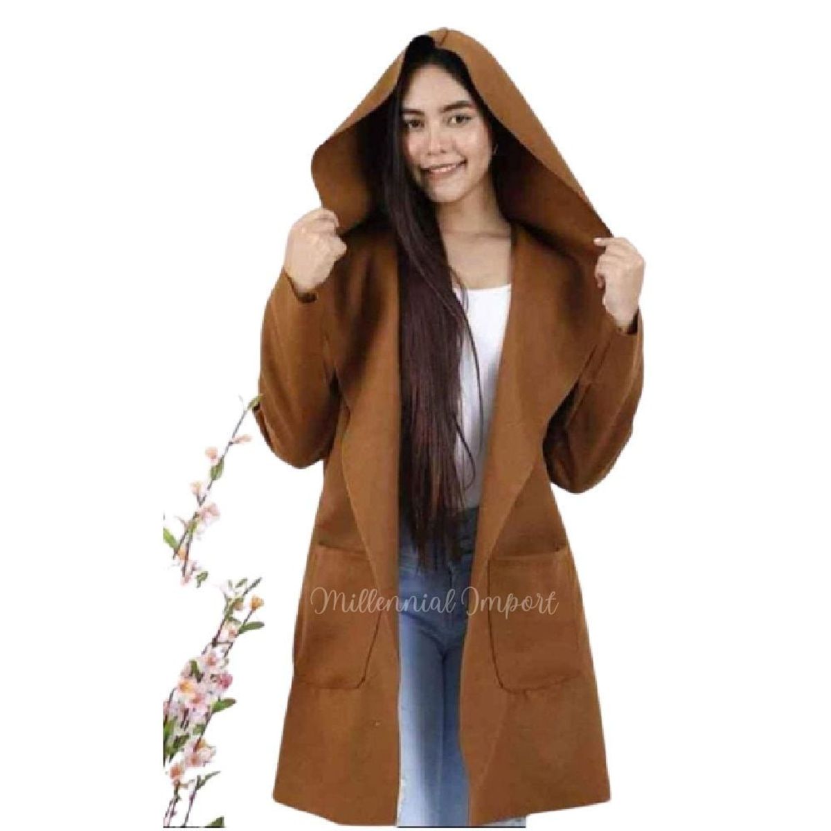 GENERICO - Blazer Abrigo Saco Largo para Mujer - Moda Elegante