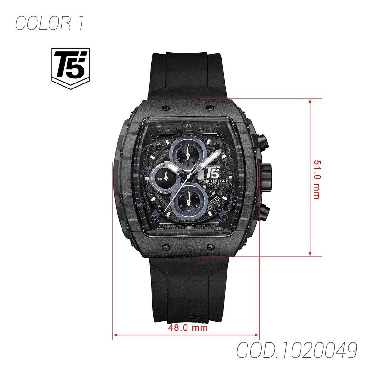 T5 - RELOJ ACUATICO HOMBRE H3856G T5 - 1020049