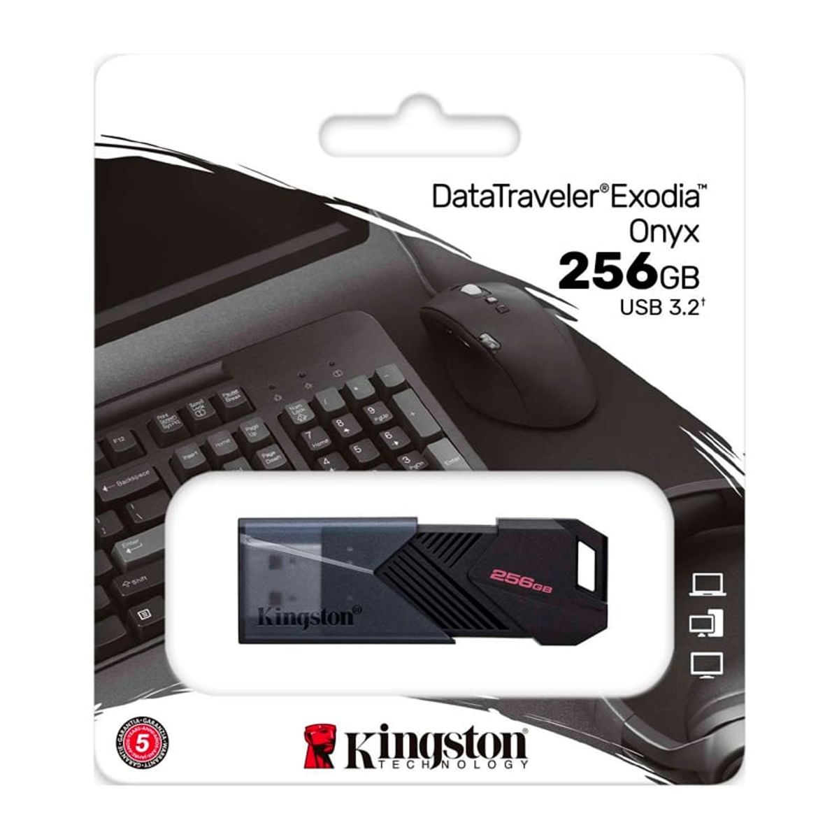 KINGSTON - Memoria USB Kingston 256GB  DataTraveler Exodia Onyx