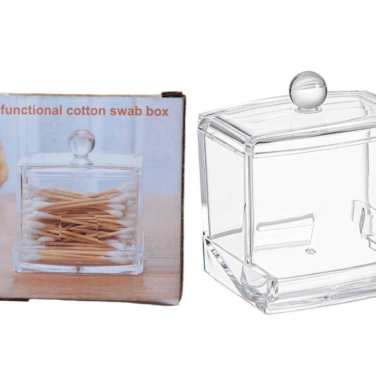 GENERICO - Organizador Acrílico para hisopo 7x9cm