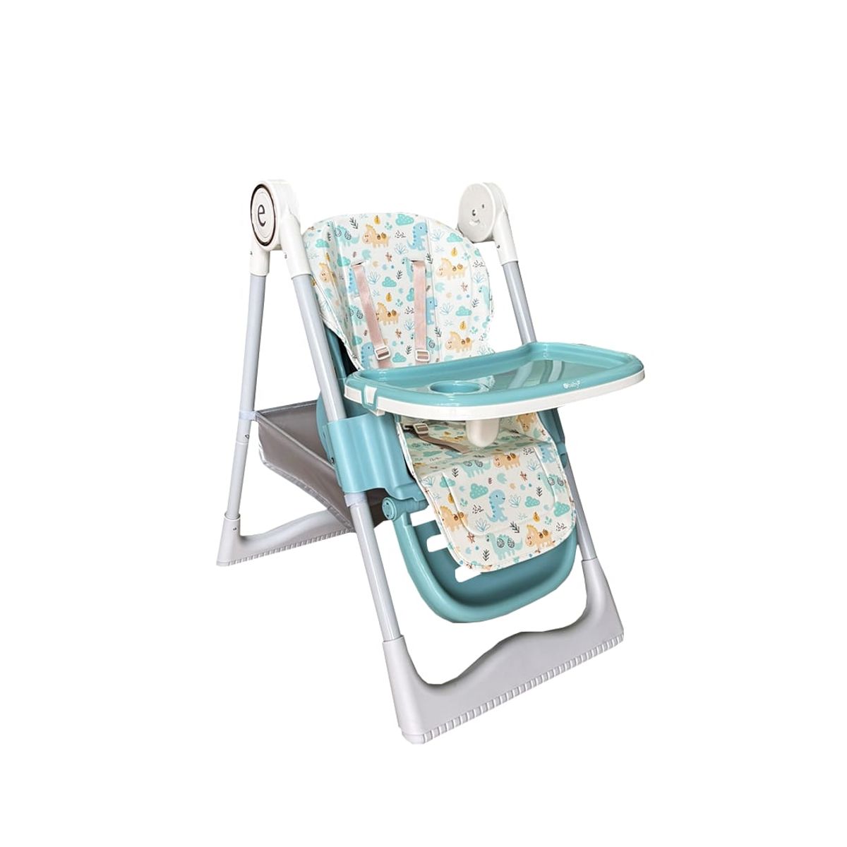 BABY HAPPY - Silla de Comer para Bebe Plegable  Niveles de Altura Green