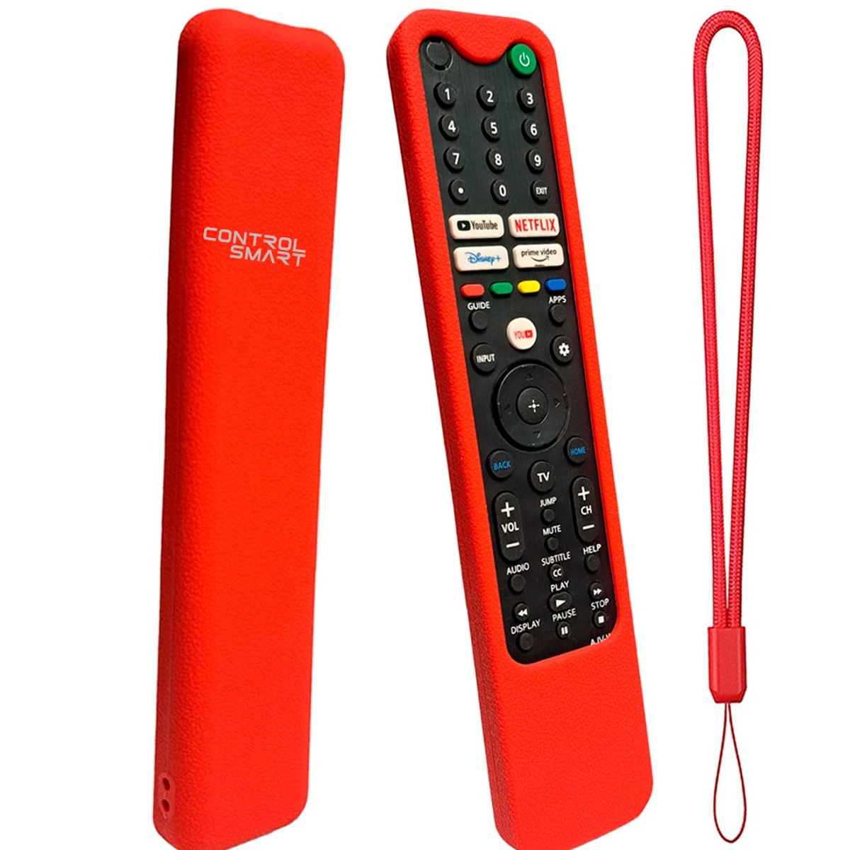 SIKAI - Funda Protectora Para Control Remoto Sony Bravia Smart Tv  Rojo