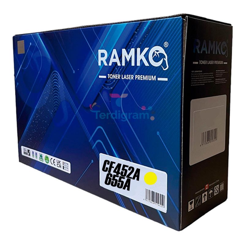 RAMKO - TONER COMPATIBLE HP 655A (CF452A) YELLOW 10,500 PG