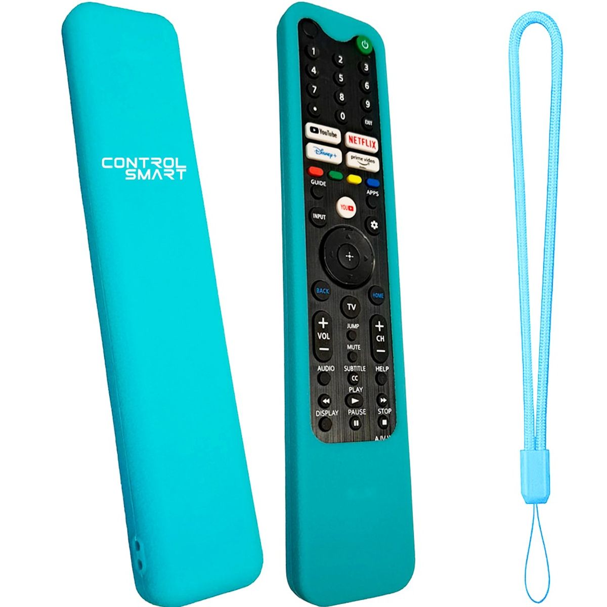 SIKAI - Funda  Para Control Remoto Sony Bravia Smart Tv – Turquesa Forescente