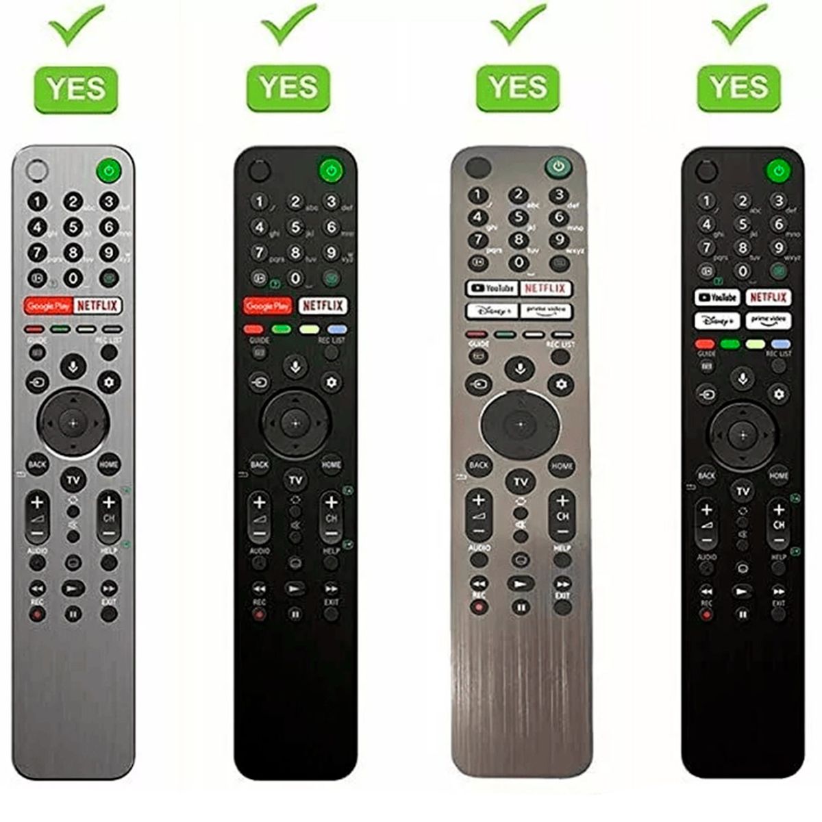 SIKAI - Funda  Para Control Remoto Sony Bravia Smart Tv – Verde forescente