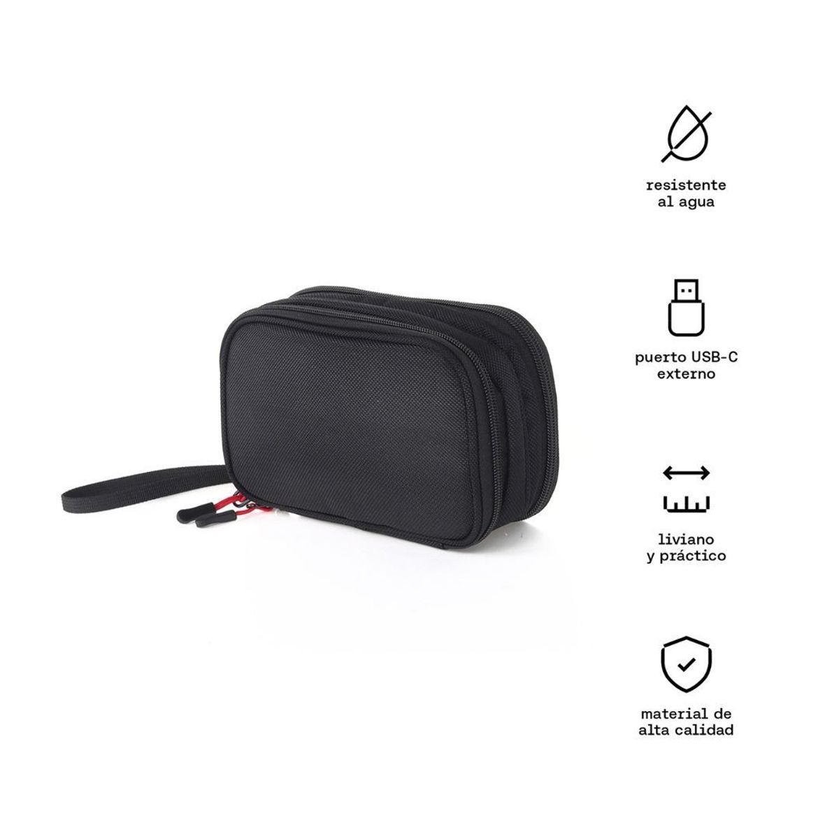 KUZLER - ORGANIZADOR CABLES PORTA CABLES NEGRO KUZLER LUTHOR-101