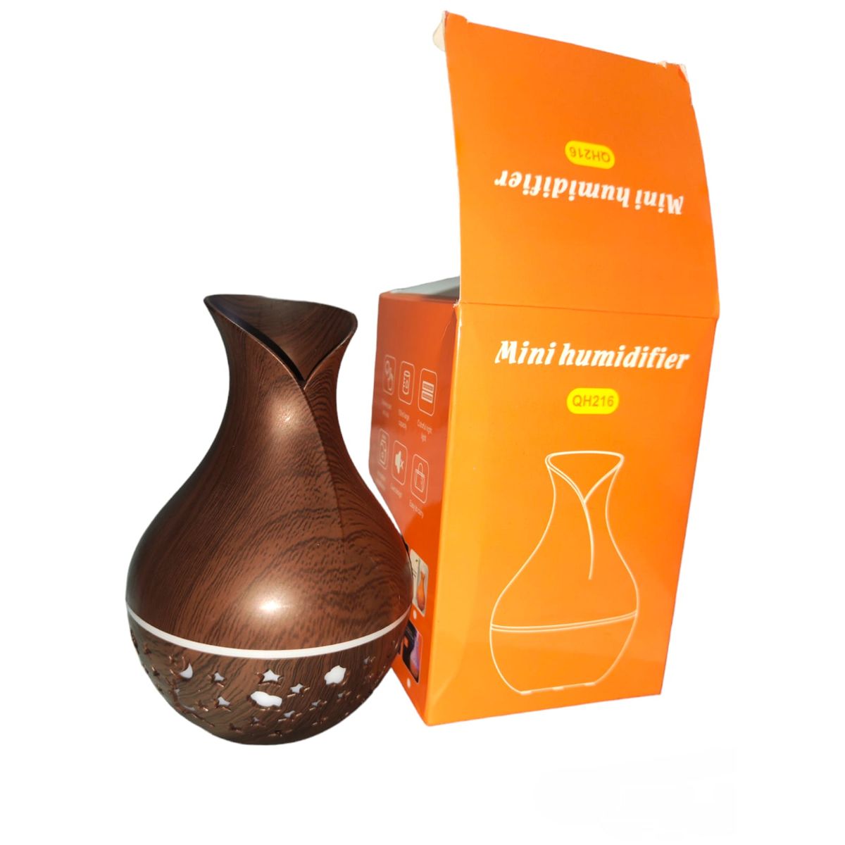 GENERICO - Mini humidificador de escritorio con jarron electrico USB