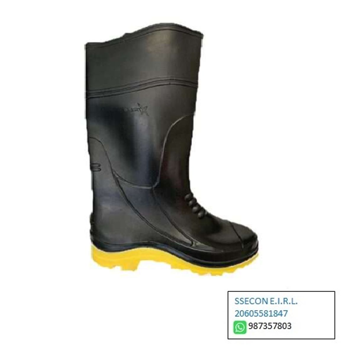 XTREME - BOTA DE JEBE COLOR NEGRO