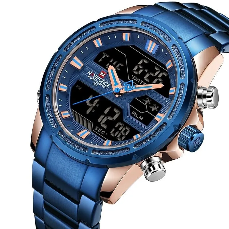 NAVIFORCE - Reloj Casual NAVIFORCE 9138 Análogo-Digital Original_.