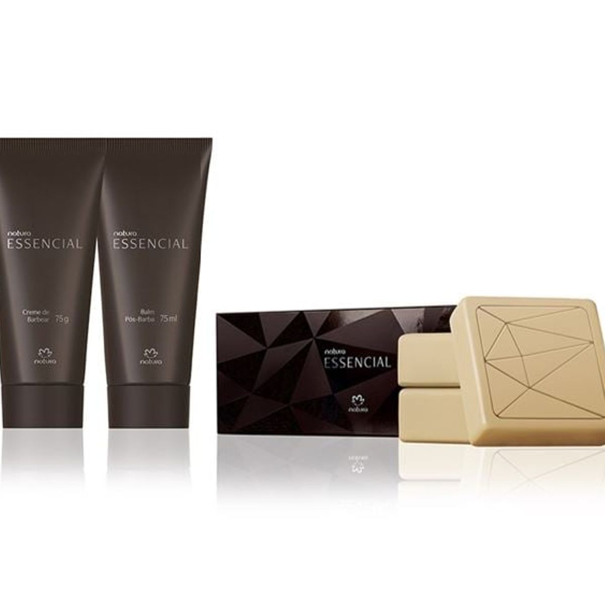 NATURA - Jabon x3 +crema afeitar + post barba Essencial clásico masculino