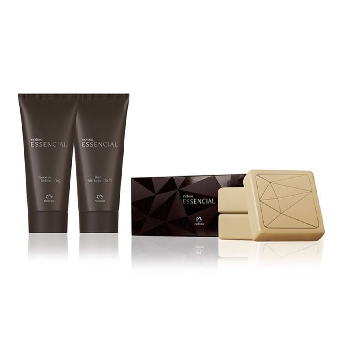 NATURA - Jabon x3 +crema afeitar + post barba Essencial clásico masculino