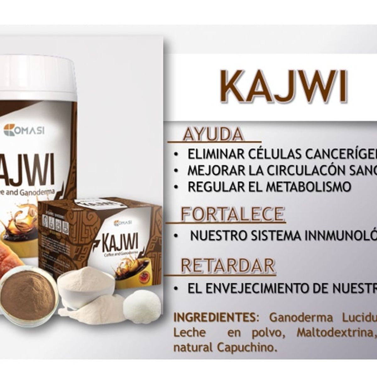 GENERICO - Café Kajwi   Ganoderma  Curcuma  Espirulina