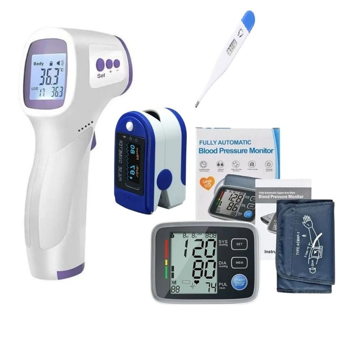 GENERICO - Tri pack plus -termometro - oximetro - tensiometro