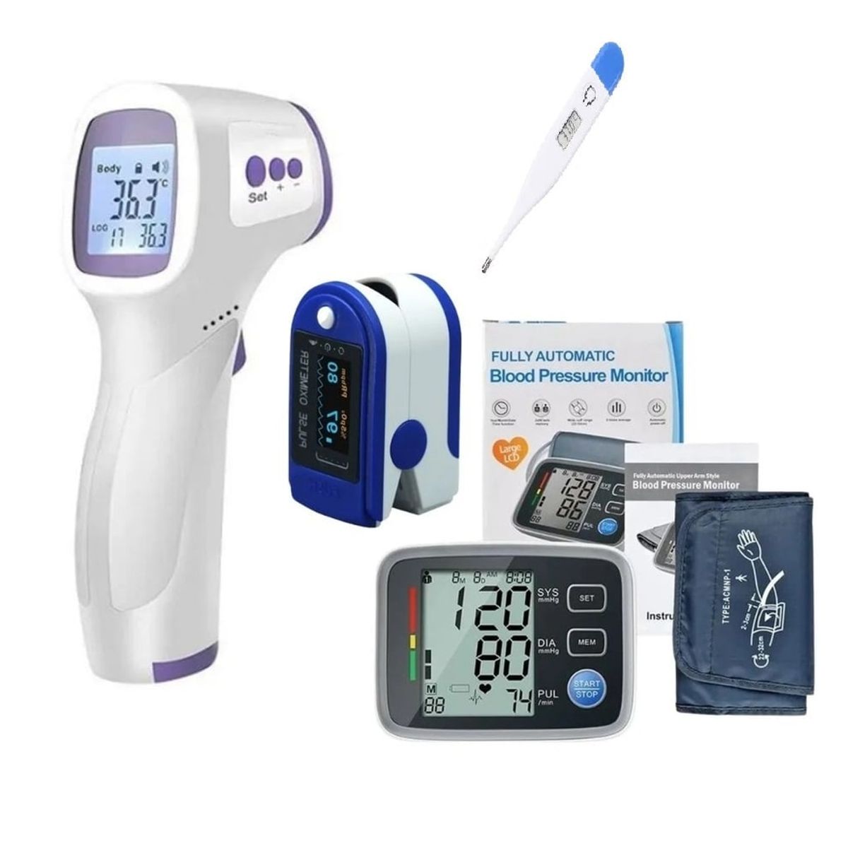 GENERICO - Tri pack plus -termometro - oximetro - tensiometro