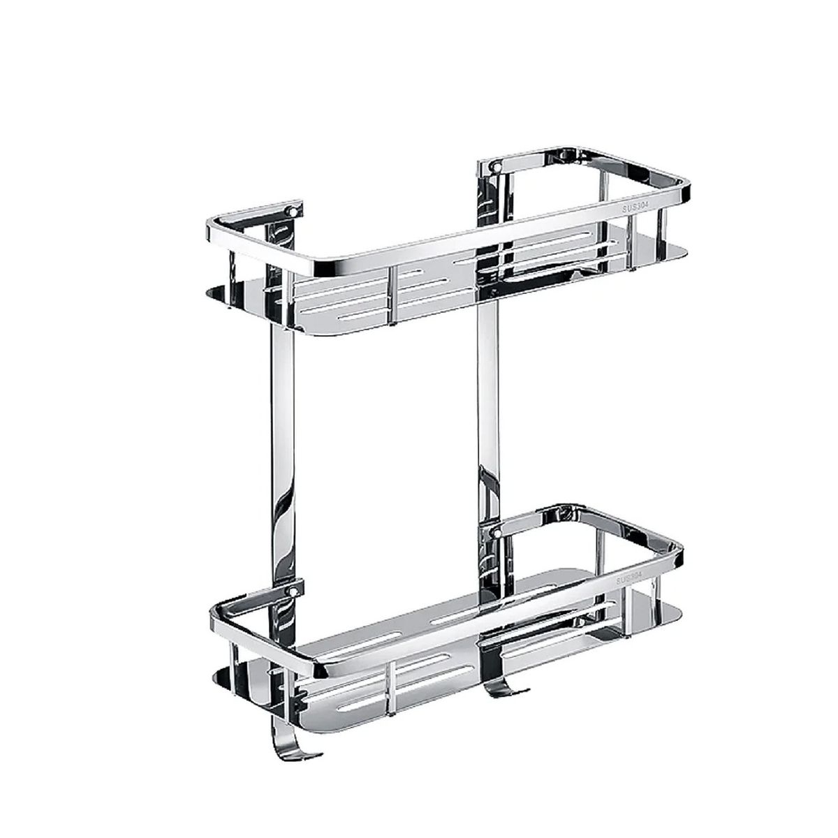 GENERICO - Repisa doble de Acero Inoxidable