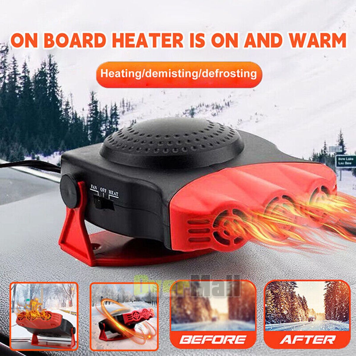 OEM - Calefactor para Auto Coche Termostato Calefacción