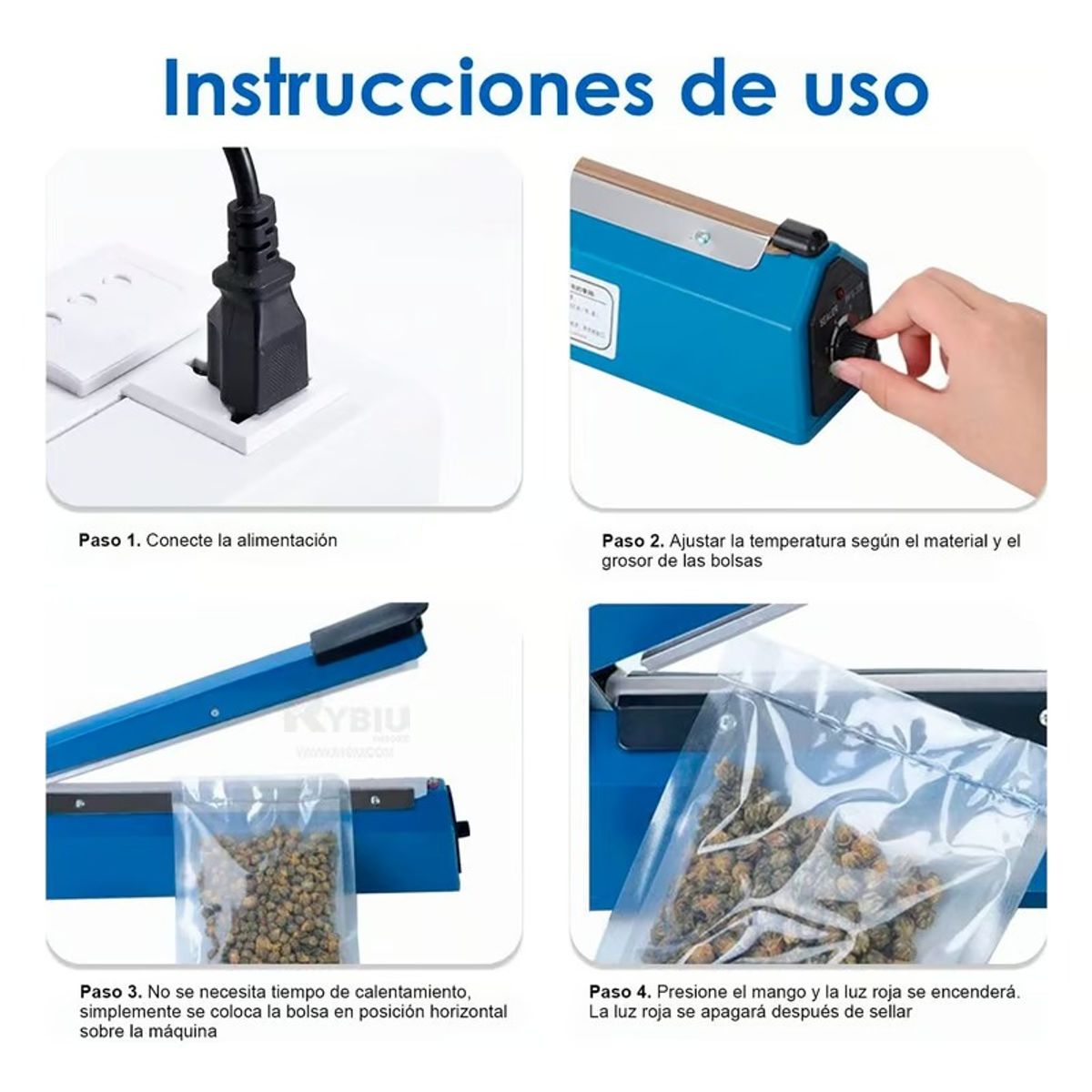 GENERICO - Selladora Electrica Termica Para Plastico Bolsas 20cm Polietileno