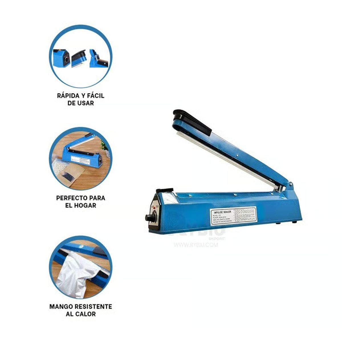 OEM - Sellador de Bolsas Ideal para Plástico PE PP PVC Papel Kraft 40cm