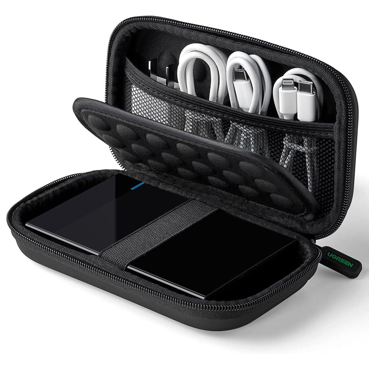 UGREEN - Estuche Rígido Ugreen Disco Duro Portátil 2.5" Cables LP128 - 40707