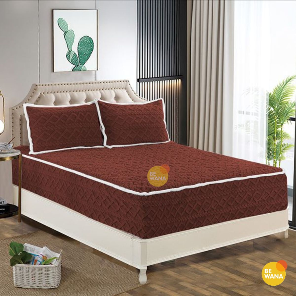 CASATEX - Protector De Colchón Impermeable Suave + 2 Fundas De Almohada Queen