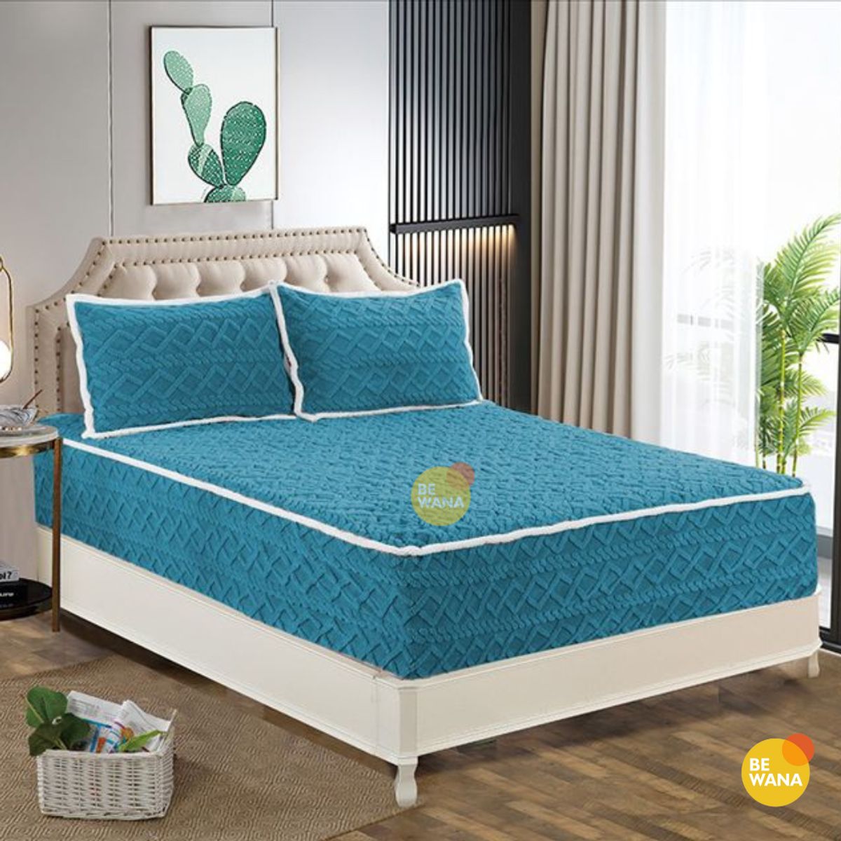 CASATEX - Protector De Colchón Impermeable Suave + 2 Fundas De Almohada Queen