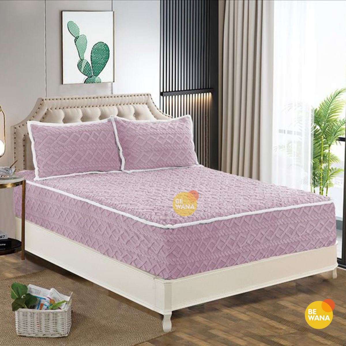 CASATEX - Protector De Colchón Impermeable Suave + 2 Fundas De Almohada KING