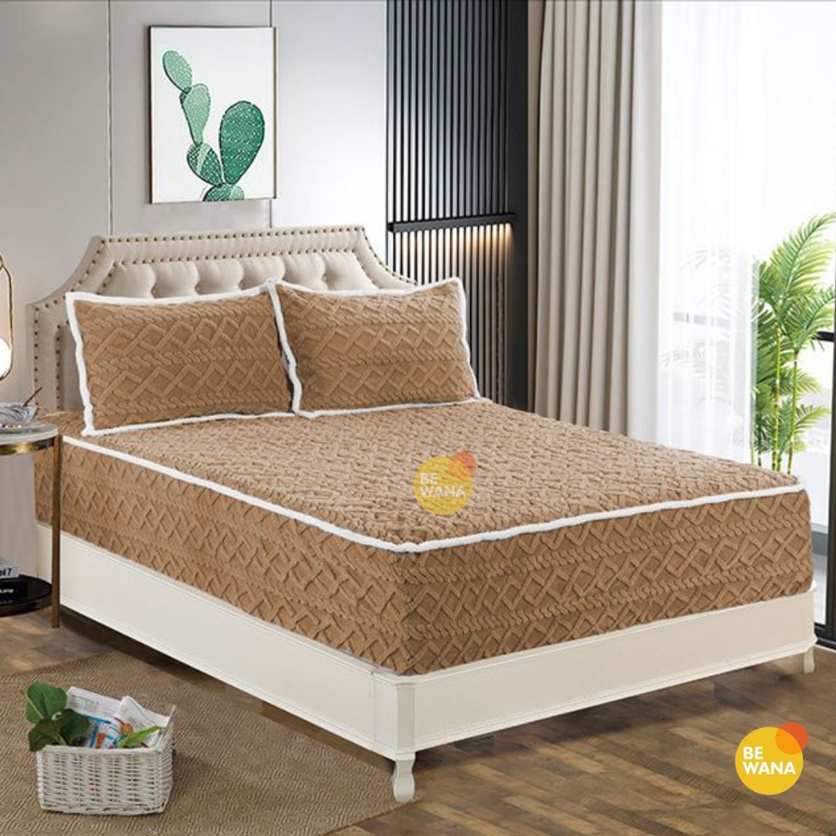 CASATEX - Protector De Colchón Impermeable Suave + 2 Fundas De Almohada KING