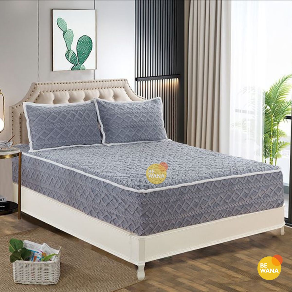 CASATEX - Protector De Colchón Impermeable Suave + 2 Fundas De Almohada KING