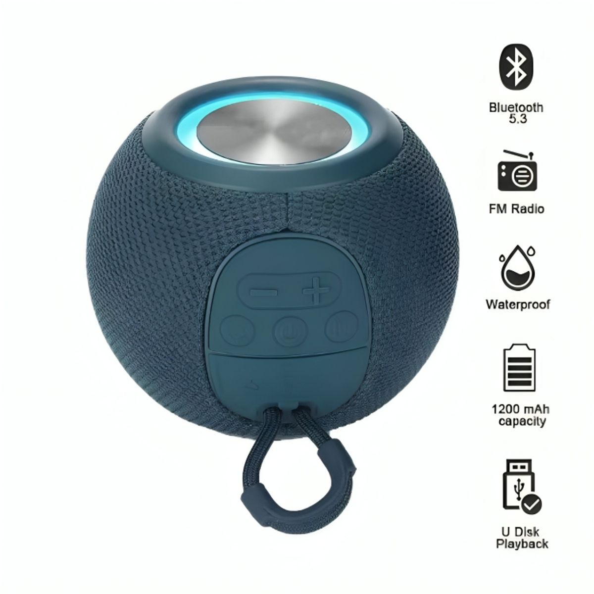 GENERICO - Parlante con Bluetooth Tipo Amazon Alexa Altavoz Inalámbrico Portátil