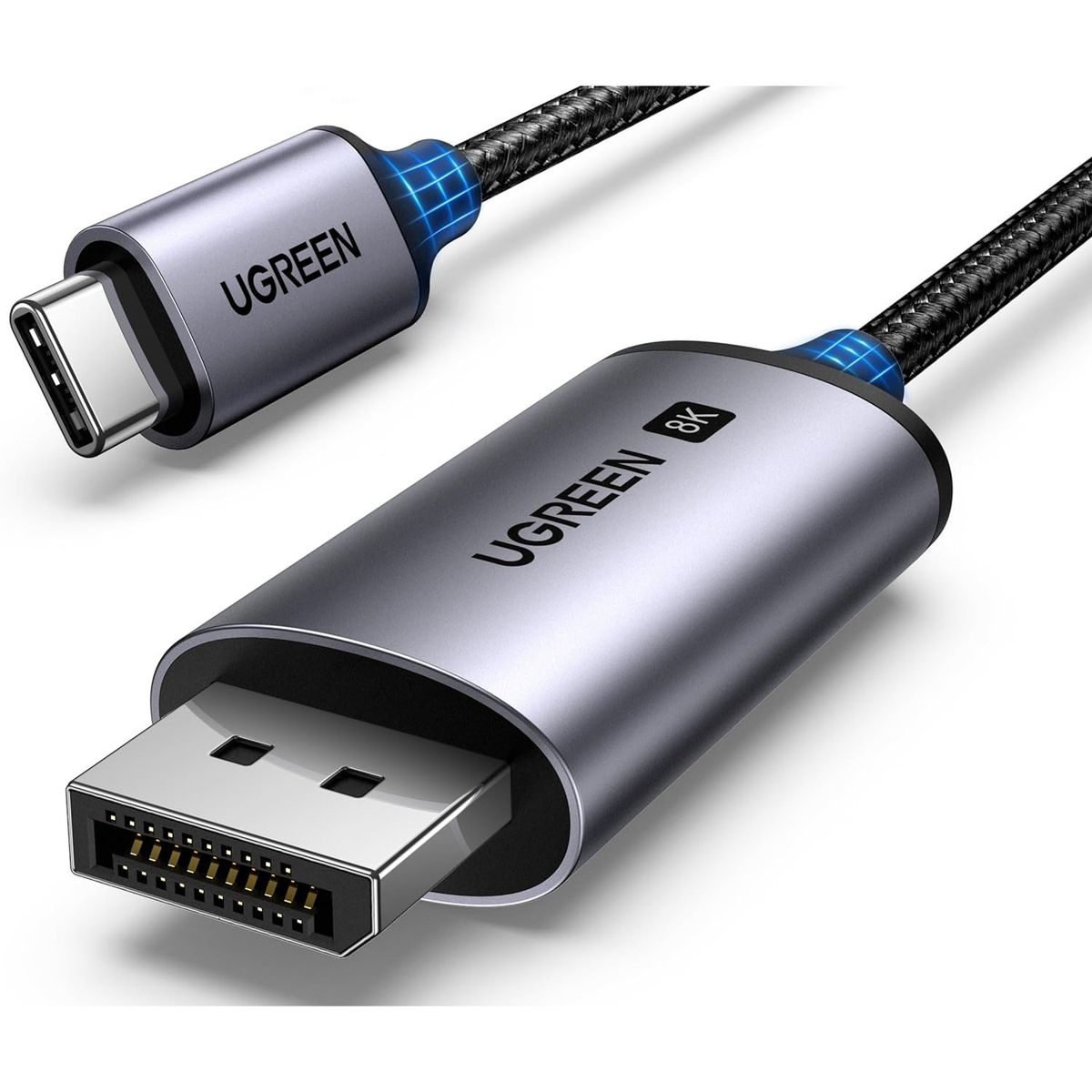UGREEN - Cable USB-C a DP 1.4 8K 2mts Thunderbolt 4/3 a DP Ugreen CM556 - 25158