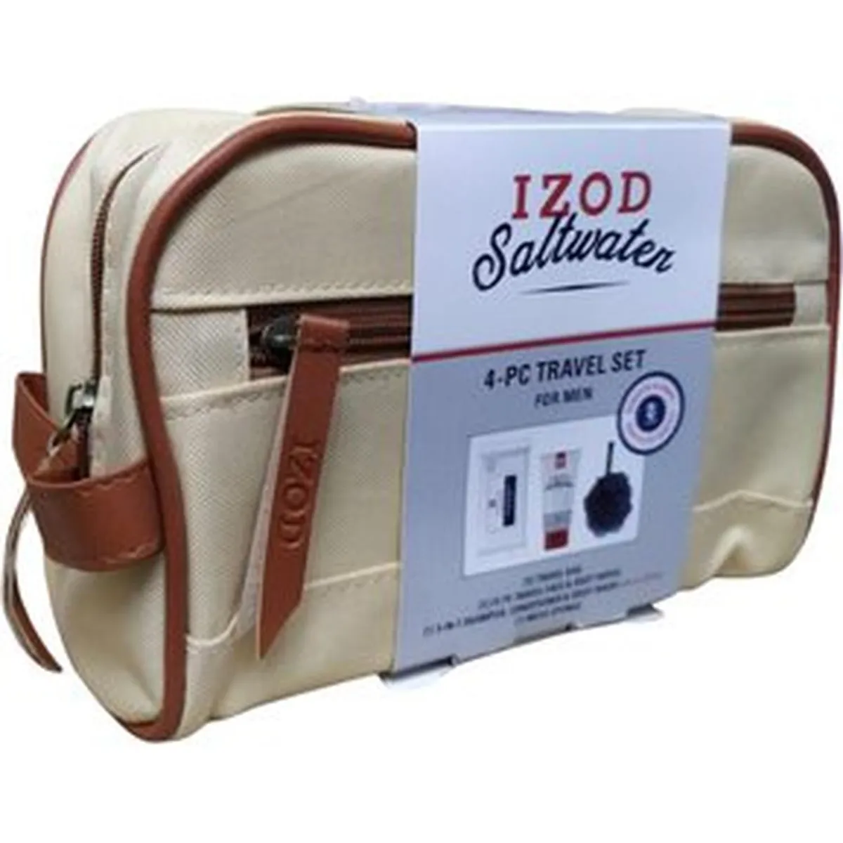 IZOD - Neceser Set de Viaje IZOD con utiles de aseo - Beige