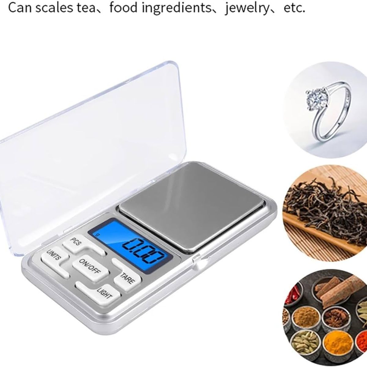 OEM - Mini Balanza Digital Gramera 200g 01g Para Joyería Alta Precisión