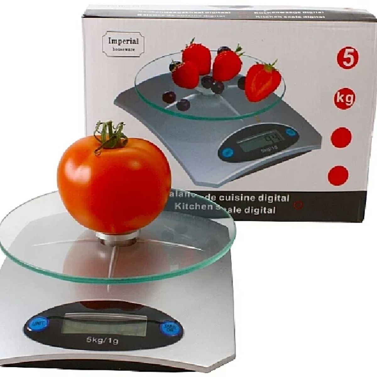 OEM - Balanza Electronica Digital 5kg 1g Ideal Para Cocina Reposteria