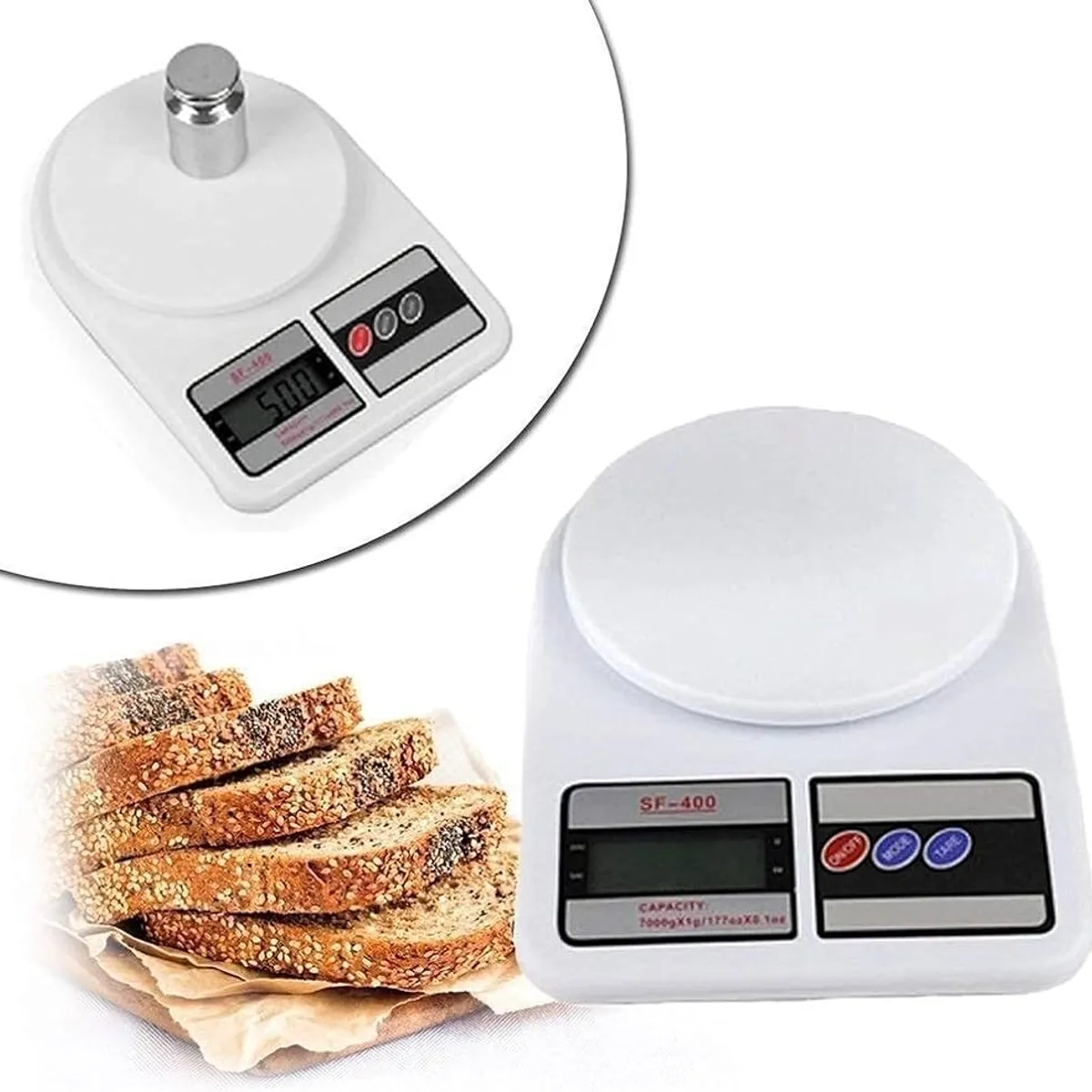 OEM - Balanza Electronica Digital 10kg 1g Ideal Para Cocina Reposteria