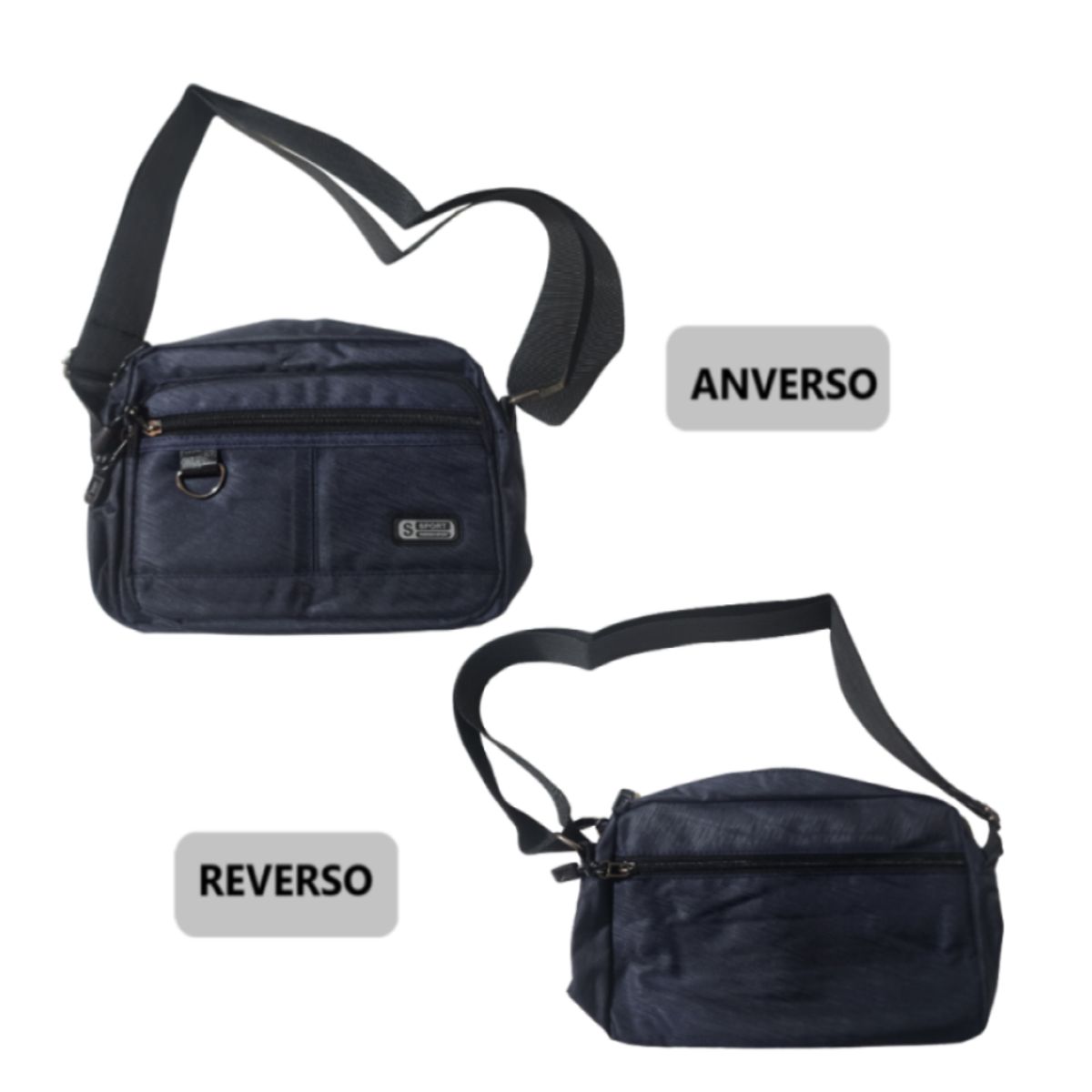 GENERICO - Morral Bandolera Hombre casual de nilón