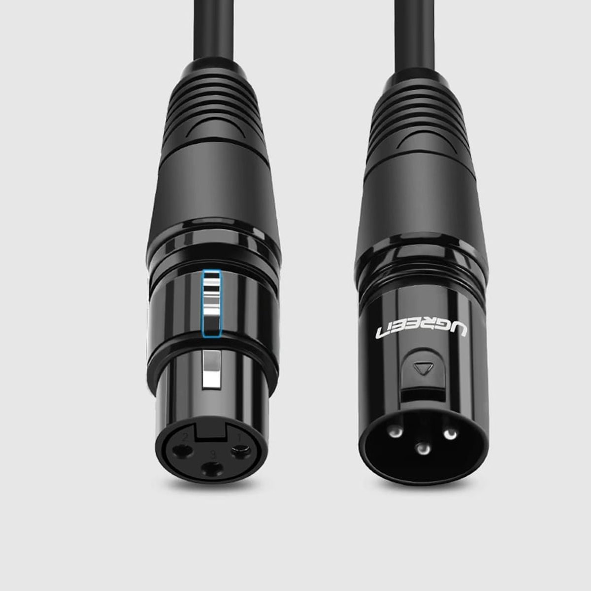 UGREEN - Cable Xlr 3m PVC Macho - Hembra Balanceado PVC Original HiFi