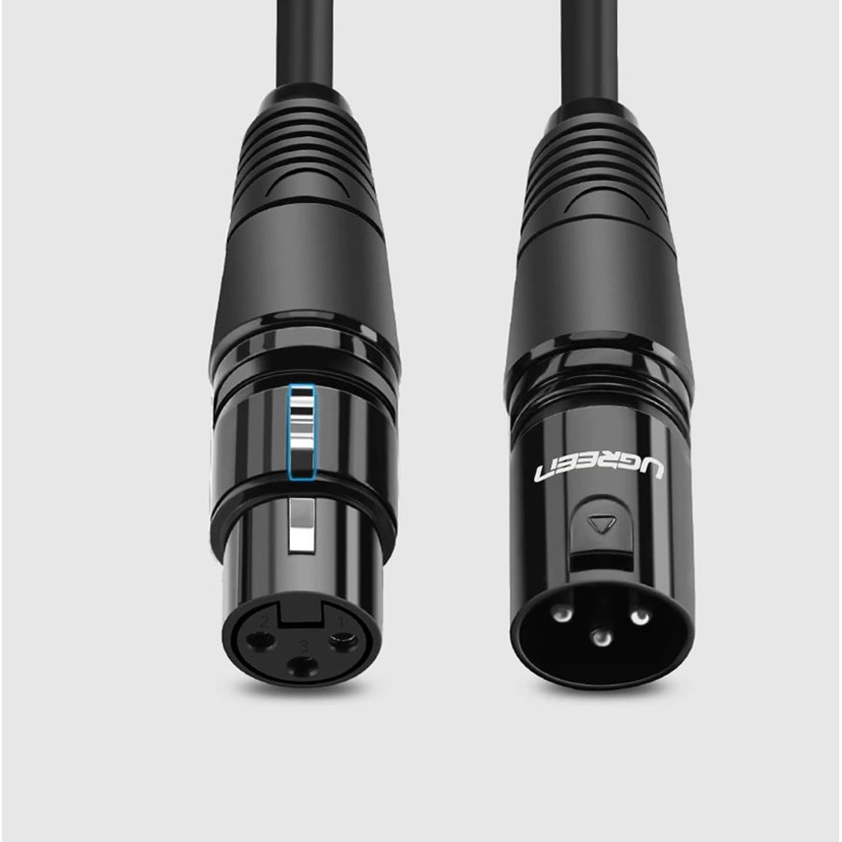 UGREEN - Cable Xlr 3m PVC Macho - Hembra Balanceado PVC Original HiFi