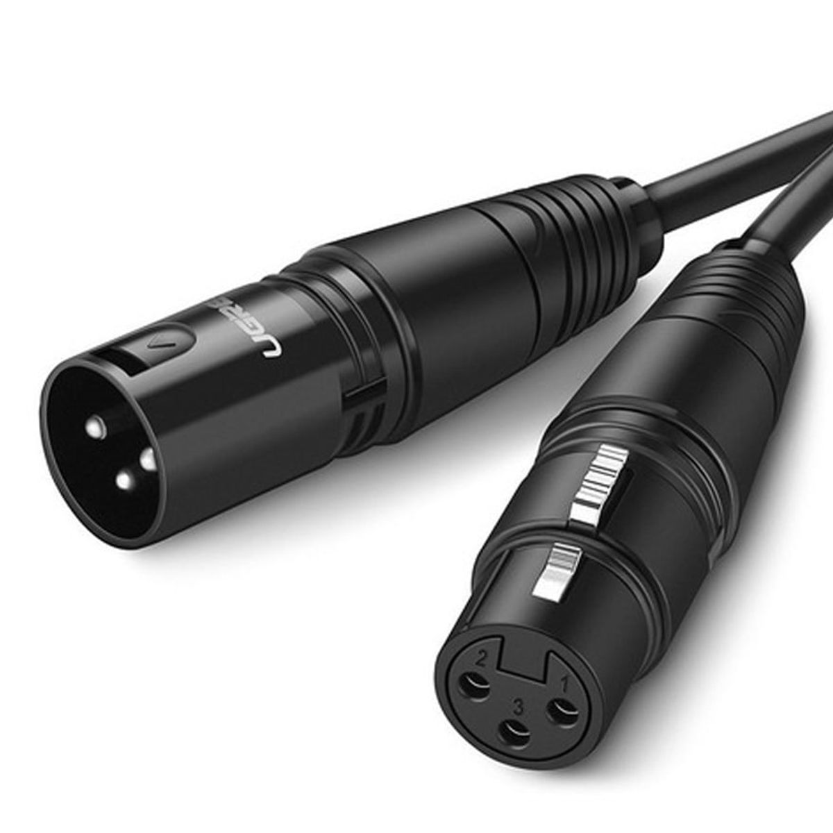 UGREEN - Cable Xlr 3m PVC Macho - Hembra Balanceado PVC Original HiFi