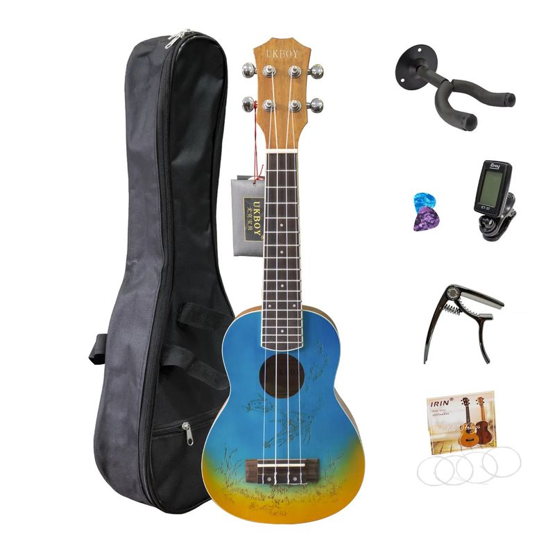 GENERICO - Pack Ukelele Ukboy Pn-012s Soprano Celeste Mar