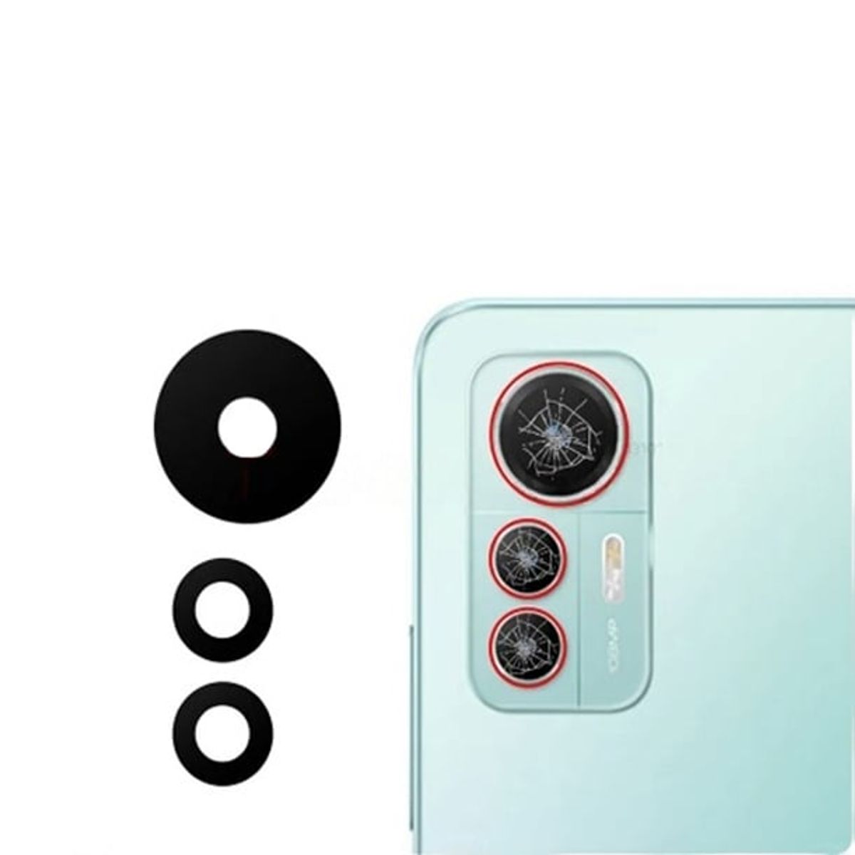 GENERICO - Repuesto lente Vidrio de cámara Xiaomi 12 Lite