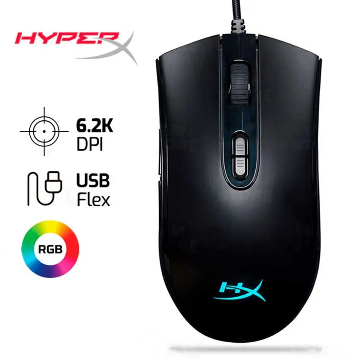 HYPERX - Mouse HYPERX Pulsefire Core 6,200 DPI RGB